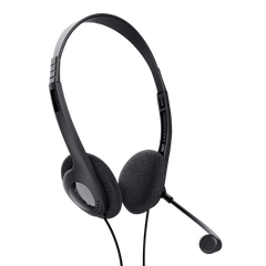 Auriculares Trust Basic con microfono / Jack 3.5mm / 1.8m / Negro / 24659