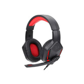 Redragon - Themis Auricular Gaming Red Backlight 3.5mm Micrófono Negro
