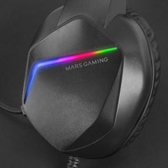 Auriculares mars gaming mh122 frgb jack 3.5mm con microfono compatible con windows - ps4 - ps5 - xbox one - xbox series x - s - mac - nintendo switch - smartphone - tablet