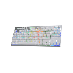 Redragon - Horus Teclado Mecánico Tkl Gaming Inalámbrico Rgb - Switch Rojo - Espaol (la) - Blanco