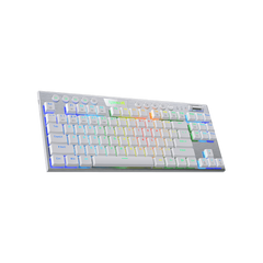 Redragon - Horus Teclado Mecánico Tkl Gaming Inalámbrico Rgb - Switch Rojo - Espaol (la) - Blanco