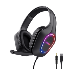Auricular Gaming Gxt416 Zirox Rgb Negro Trust