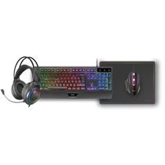Kit Combo Pack 4en1 Rgb Mcp124 Pro Negro Mars Gaming