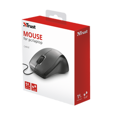 Ratón Trust Optical Mouse Carve - Black (sensor Optico De 1.000 Ppp Reales)