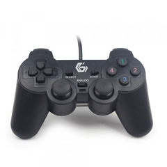 Mando PC Gaming Gembird / Dual Vibracion / Cable 1.8m / Negro / JPD-UDV-01