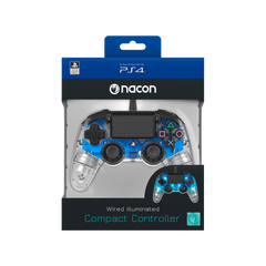 Accesorio Nacon Wired Illuminated Compact Controller Blue Oficial Playstation 4 PS4