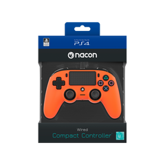 Mando Gamepad Nacon Compact para PS4 Naranja