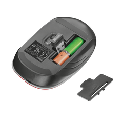 Ratón Trust Wireless Mouse Aera - Red (sensor Optico De 800 - 1.600 Ppp Reales)