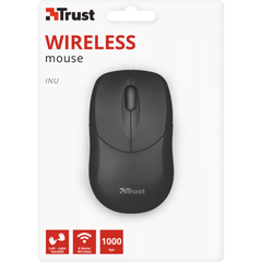 Ratón Trust Small Wireless Mouse Inu - Black (sensor Optico De 1.000 Ppp Reales)