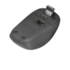 Ratón Trust Wireless Mouse Yvi - Black Tejido (negro) (sensor Optico De 800 - 1.600 Ppp Reales)