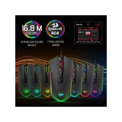 Redragon - Cobra Ratón Gaming Rgb Negro