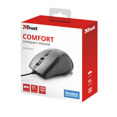 Ratón Trust Comfort Compact Mouse Maxtrack (sensor Optico De 1.000 - 1.600 Ppp Reales)