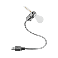 Ventilador Trust Flex Usb Mini Fan With Led Clock