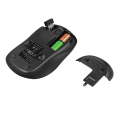 Ratón Trust Wireless Mouse Yvi Plus Black (negro) (sensor Optico De 800 - 1.600 Ppp Reales)