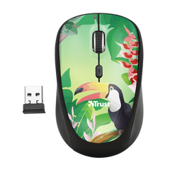 Ratón Trust Yvi Wireless Compact Mouse Toucan (sensor Optico De 800 - 1.600 Ppp Reales)