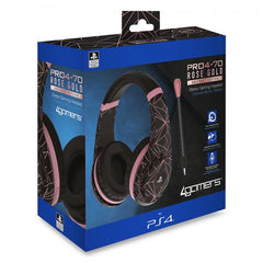 Cascos 4gamers Stereo Gaming Headset Pro4-70 Rose Gold/black (oficial) (ps5) Playstation 4 PS4