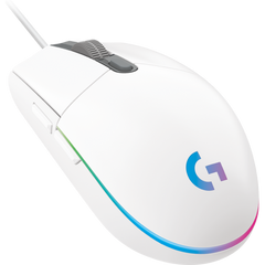 Mouse raton logitech g102 lightsync blanco gaming 8.000 dpi 6 botones