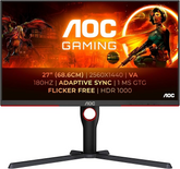 Monitor Gaming Aoc Qhd 180hz Q27g3xmn/bk