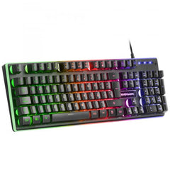 Kit teclado + raton mars gaming mcpx rgb + alfombrilla frances