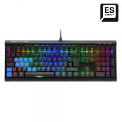 Teclado Gaming Sharkoon Sgk60 Red Switch Usb Retroiluminado Mecanico Negro