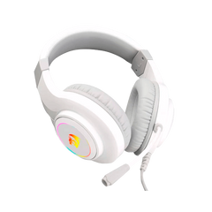 Redragon - Hylas Auricular Gaming Rgb 3.5mm Micrófono Blanco