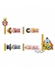 Figura banpresto one piece world collectable figure - carp streamer - 6cm 1 unidad aleatoria