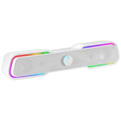 Barra de sonido mars gaming msbx 10w rgb blanca
