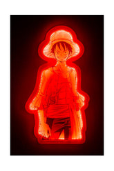 Mural lampara neon teknofun madcow entertainment one piece luffy 30 cm