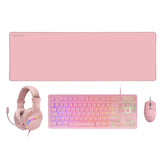 Teclado + raton 4 en 1 mars gaming mcp - rgb3p rosa