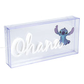 Lampara Led Neón Paladone Stitch Ohana