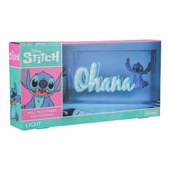 Lampara Led Neón Paladone Stitch Ohana