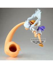 Figura banpresto one piece monkey d. luffy fl gear 5 vol.4 12cm