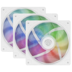 Ventilador caja gaming genesis oxal 120 argb blanco 3 x 120mm
