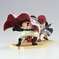 Figura Banpresto One Piece World Collectable Figure Log Stories Edward Newgate Vs Shanks 13cm