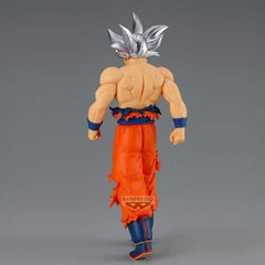 Figura banpresto dragon ball super solid edge works son goku ultra instinct 20cm