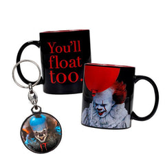Pennywise taza + regalo llavero metalico it