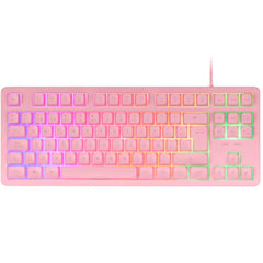 Teclado mars gaming mk023 rosa