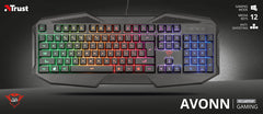 Teclado Trust Avonn Gaming Keyboard Gxt 830-rw (spain)