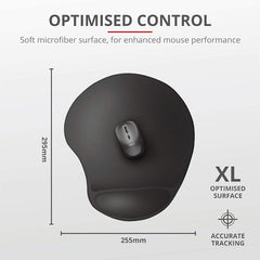 Alfombrilla Trust Bigfoot Mouse Pad Xl Black (negro)