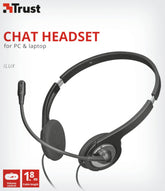 Auriculares Trust Ilux Chat Headset