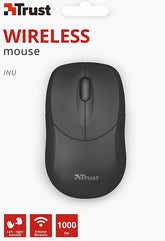 Ratón Trust Small Wireless Mouse Inu - Black (sensor Optico De 1.000 Ppp Reales)