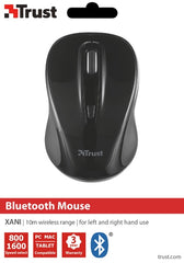 Ratón Trust Bluetooth Mouse Xani - Black (sensor Optico De 800 - 1.600 Ppp Reales)