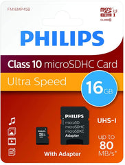 Philips Uhs-i Micro Sdxc Card 16gb + Adapter