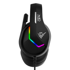 Auriculares Gaming Phoenix X - Io Negros Multiplataforma Con Cable Jack Y Adaptador