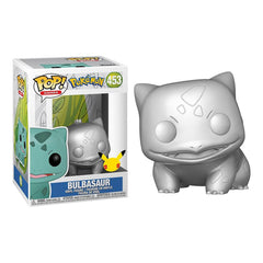 Funko pop jumbo pokemon s6 bulbasaur plateado efecto metalico 10 pulgadas edicion especial exclusivo 59874