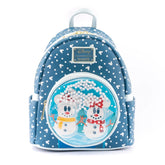 Mochila loungefly disney minnie y mickey muecos de nieve
