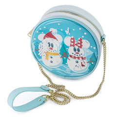Bolso Loungefly Disney Minnie Y Mickey Muecos De Nieve
