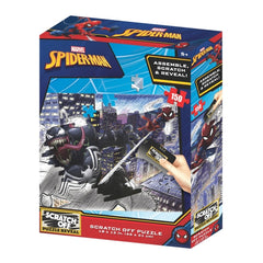 Puzzle Para Rascar Prime 3d Marvel Spiderman Vs Venom 150 Piezas