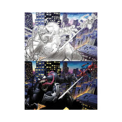 Puzzle Para Rascar Prime 3d Marvel Spiderman Vs Venom 150 Piezas