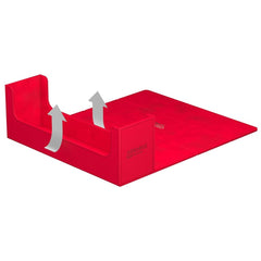 Caja De Almacenamiento Cartas Ultimate Guard Arkhive 400+ Xenoskin Monocolor Rojo